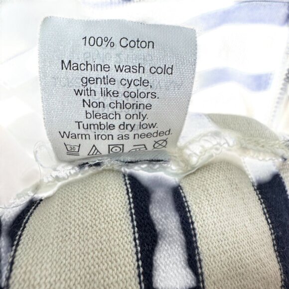 J.Crew Women's Side Seam Sailor Top, Striped Black & White, Cotton, Size M - Picture 5 of 5